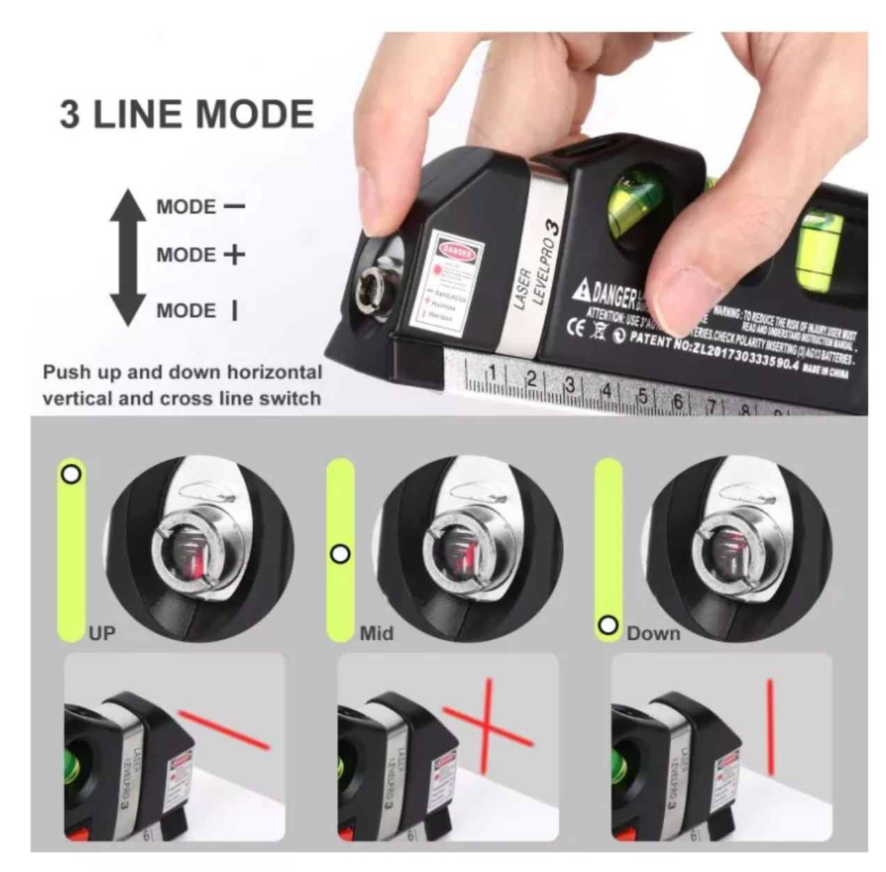 🛠️ Laser 3D Multiherramienta de medición 4 en 1 | Laser 3D 📍