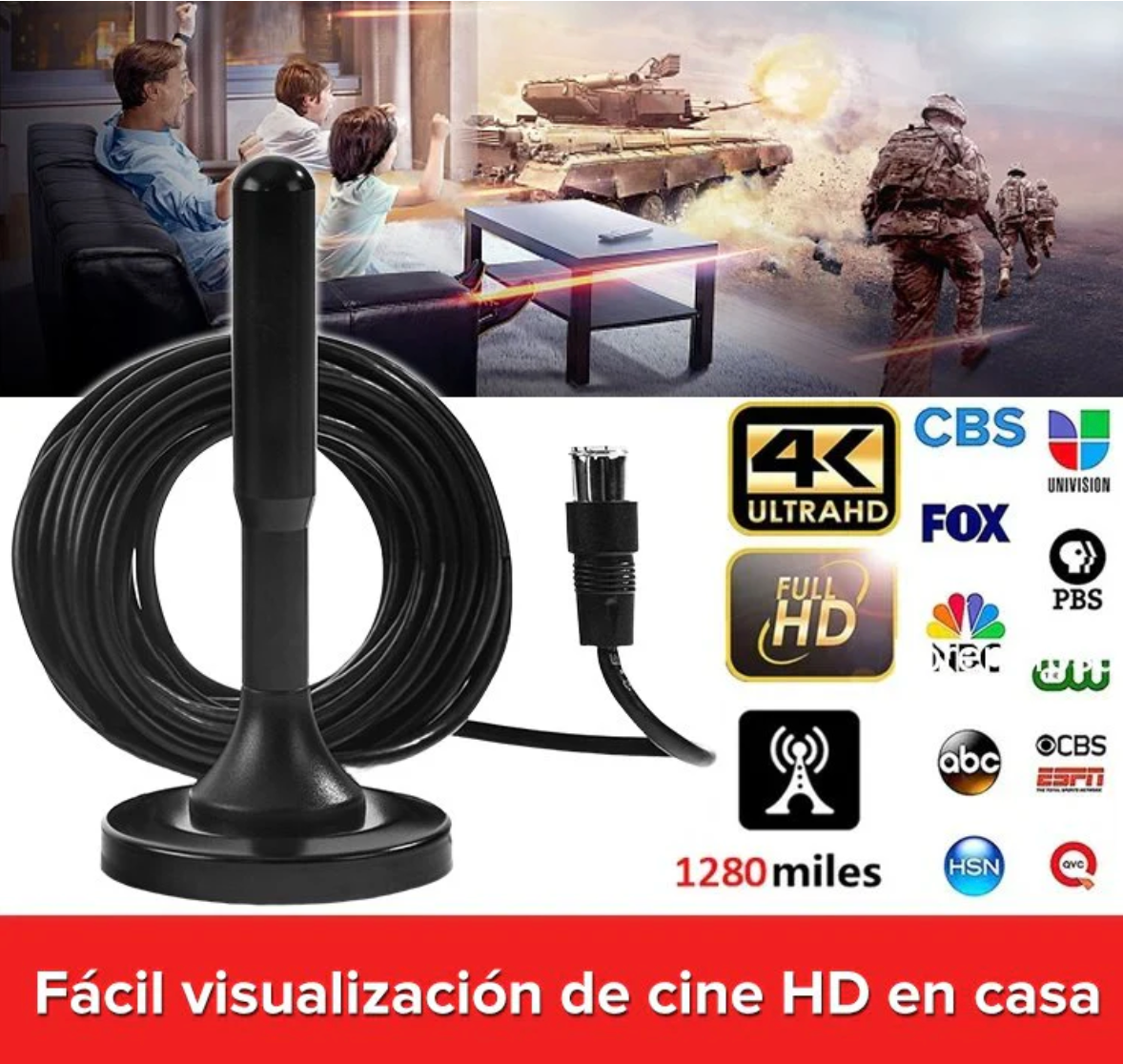 Antena Digital para TV - FreeTV Max - 📡 "La libertad de ver TV en HD sin pagar mensualidades."